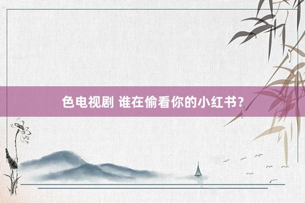 色电视剧 谁在偷看你的小红书？