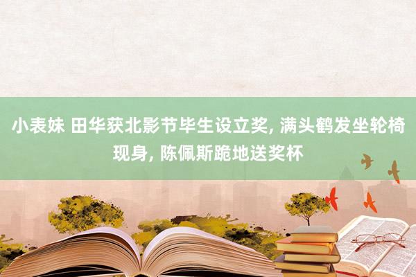 小表妹 田华获北影节毕生设立奖， 满头鹤发坐轮椅现身， 陈佩斯跪地送奖杯